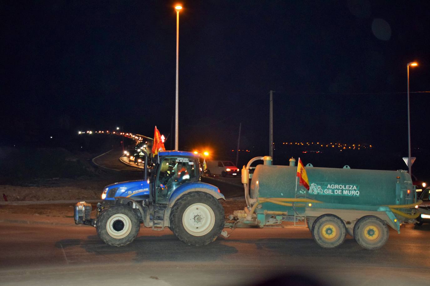 Fotos de la protesta agraria en Villamediana