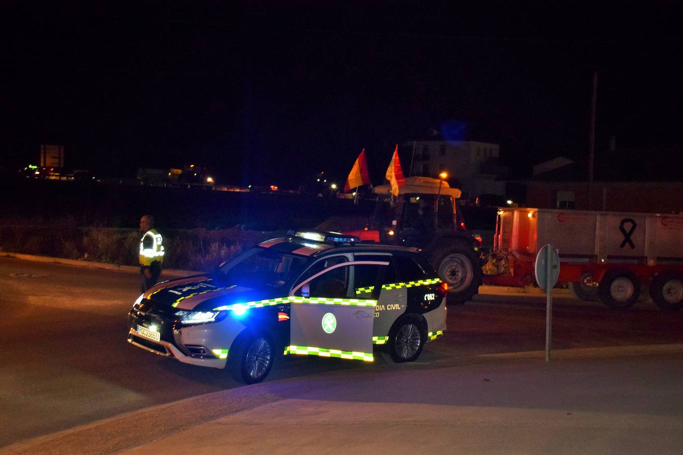 Fotos de la protesta agraria en Villamediana