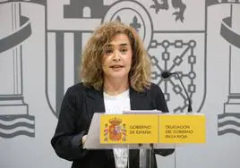 La delegada del Gobierno, Beatriz Arraiz, en su comparecencia de este martes para valorar la movilización.
