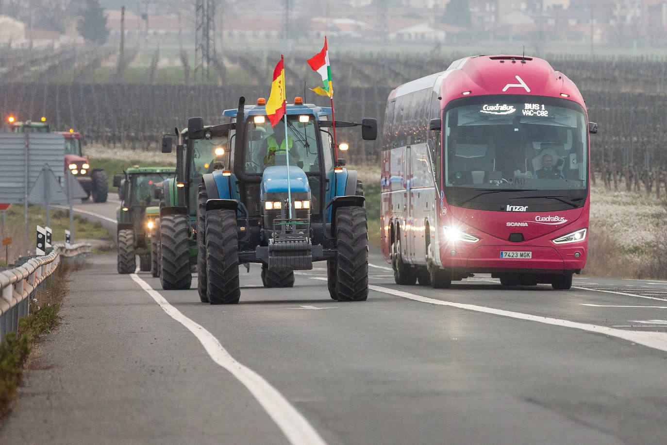 Las movilizaciones del campo de La Rioja Alta, en imáneges