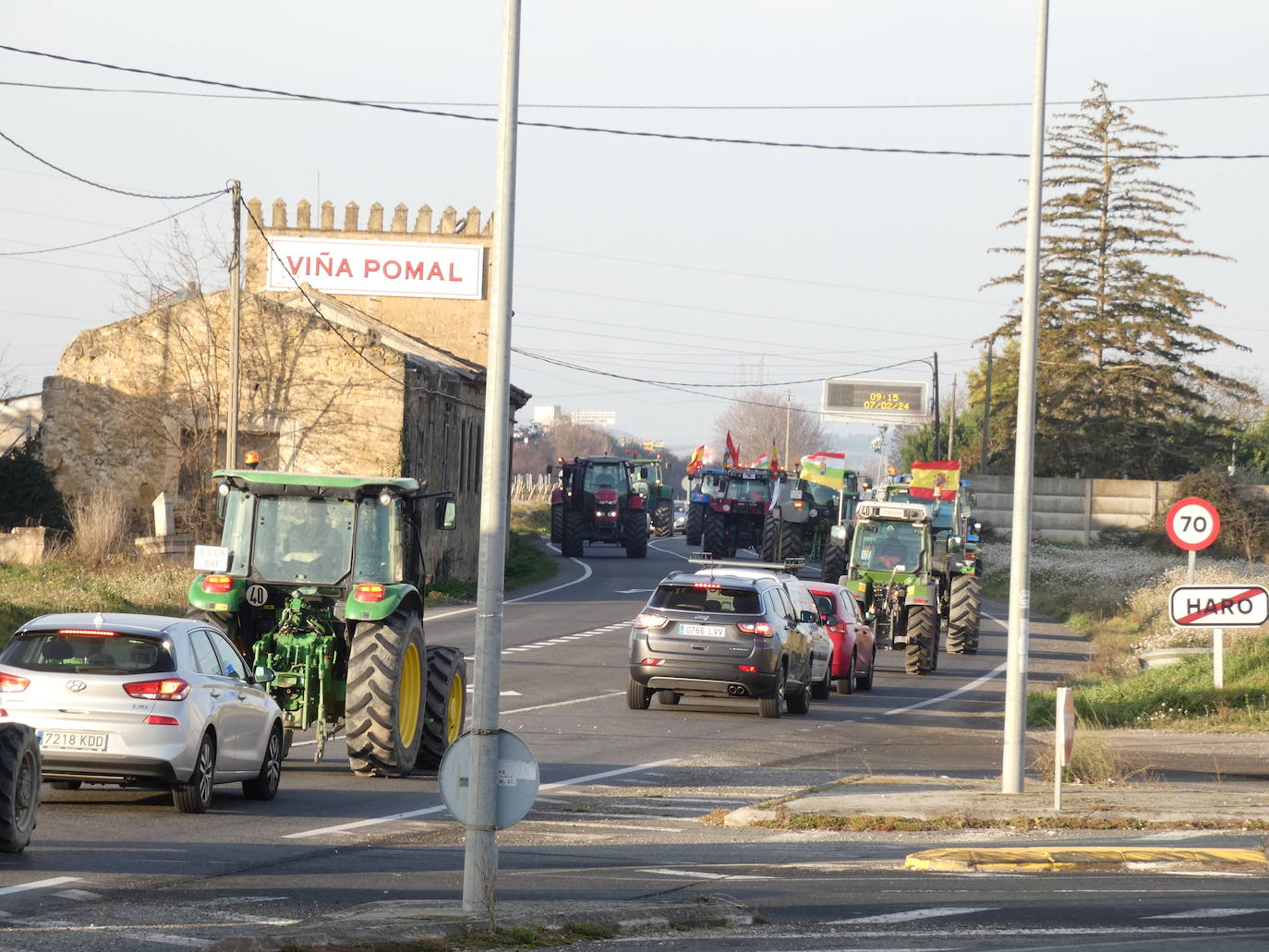 Circulación lenta en la comarca de Haro