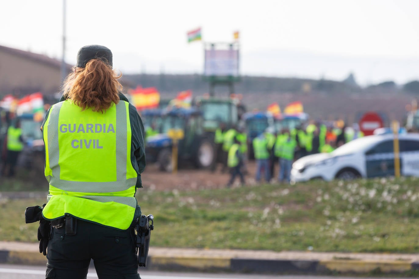 La protesta de Lentiscares, en imágenes