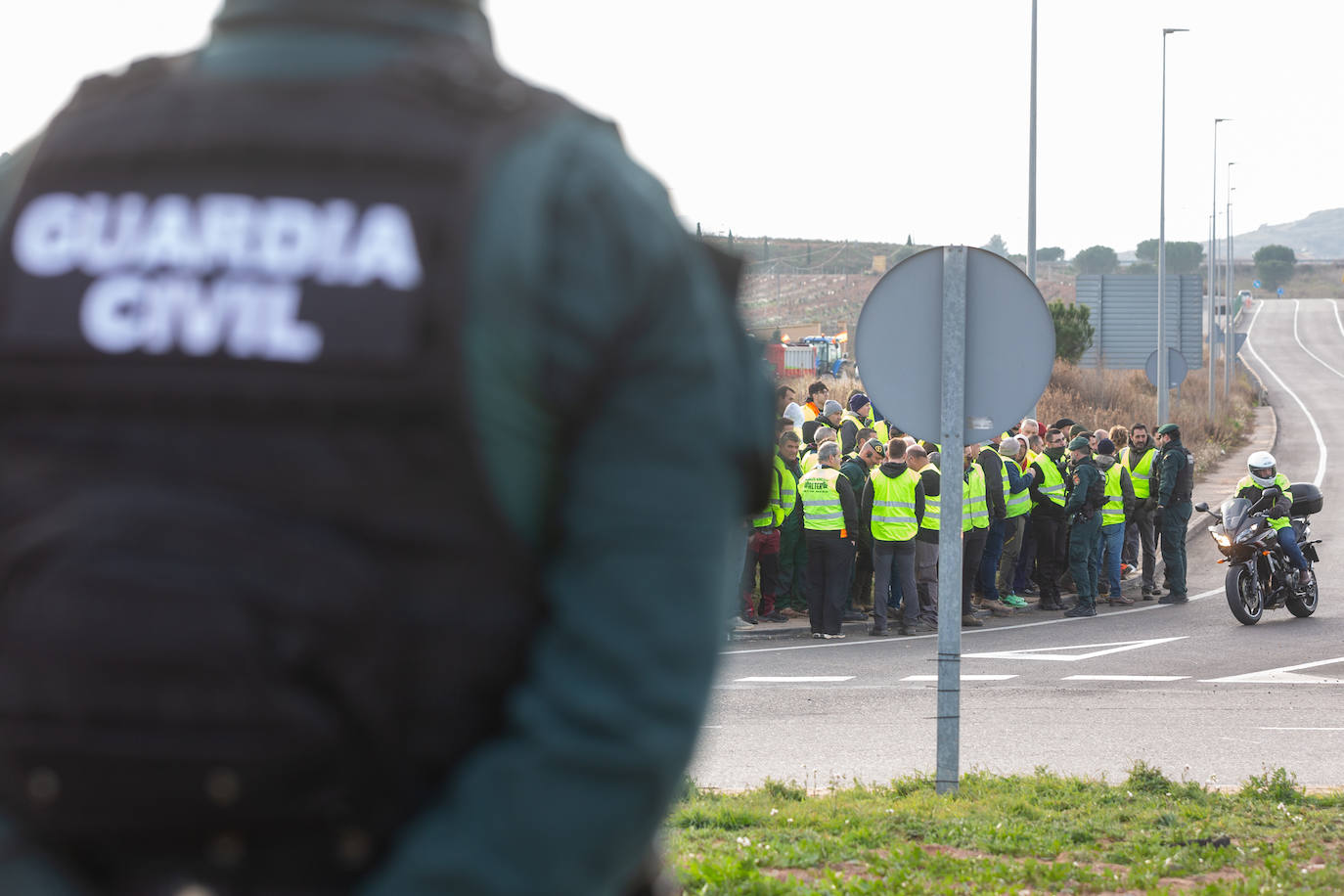 La protesta de Lentiscares, en imágenes