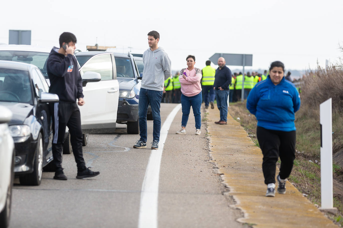 La protesta de Lentiscares, en imágenes