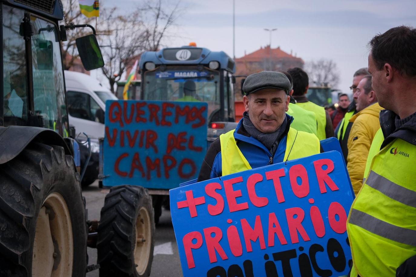 Las imágenes de la protesta en Logroño