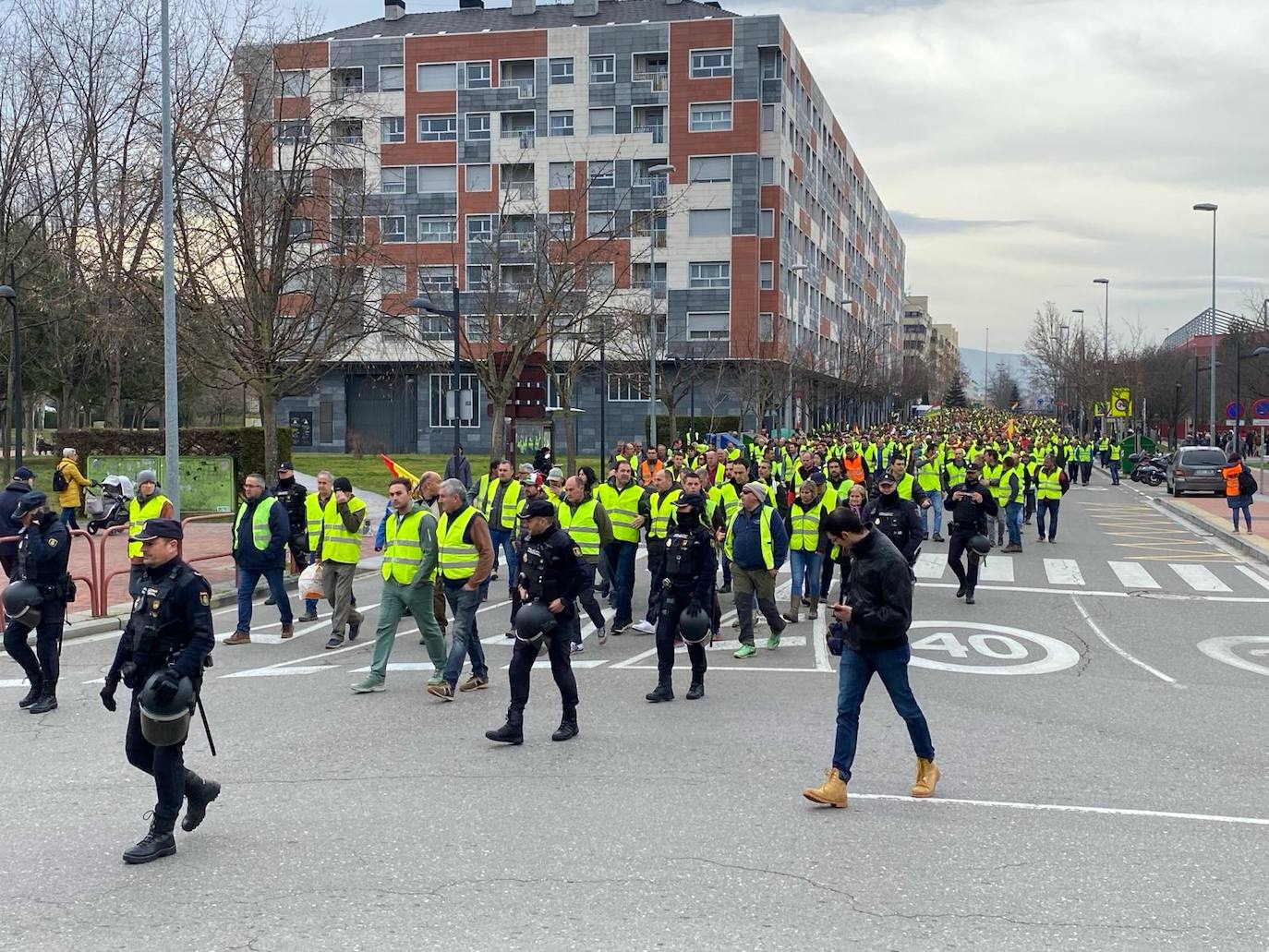 Las imágenes de la protesta en Logroño