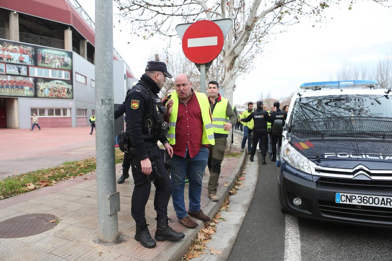 Las imágenes de la protesta en Logroño