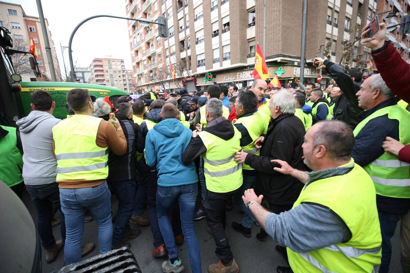 Las imágenes de la protesta en Logroño