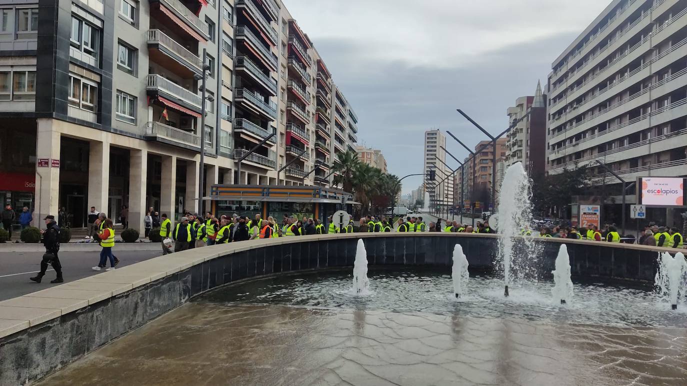 Las imágenes de la protesta en Logroño