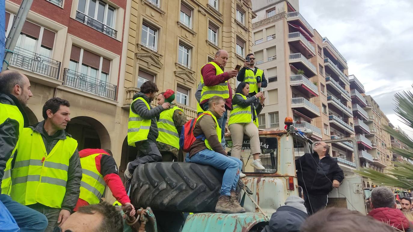 Las imágenes de la protesta en Logroño