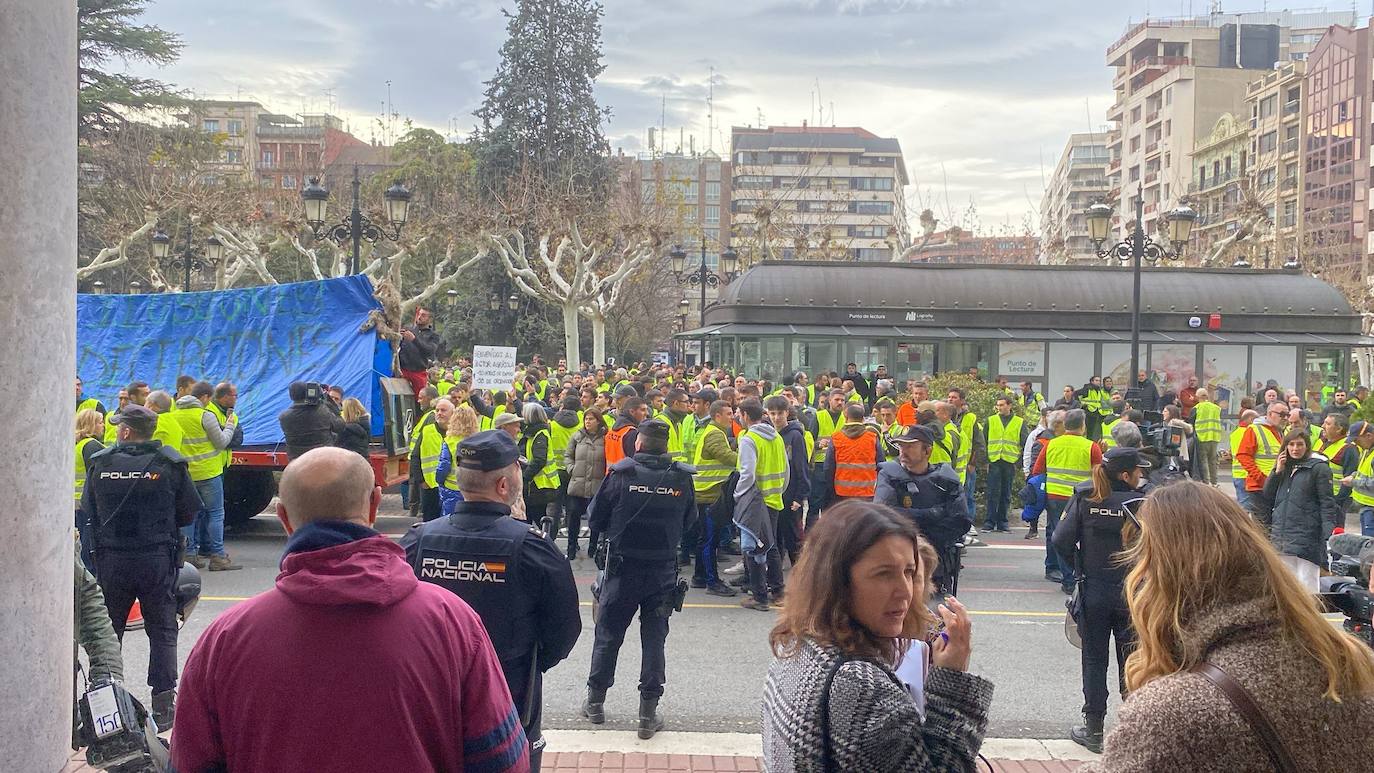 Las imágenes de la protesta en Logroño