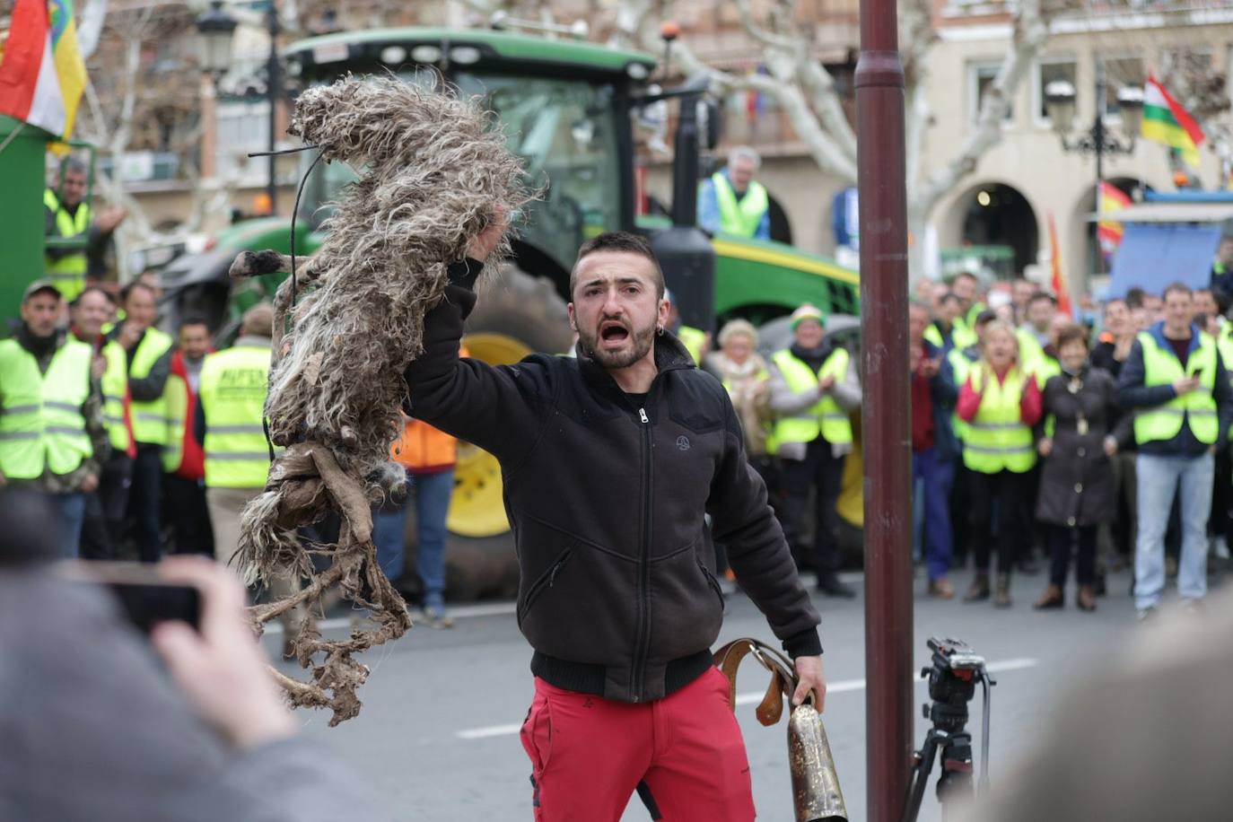 Las imágenes de la protesta en Logroño