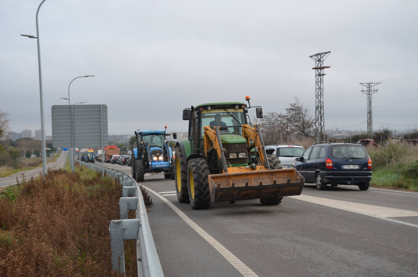 La tractorada en Calahorra de esta cuarta jornada, en imágenes