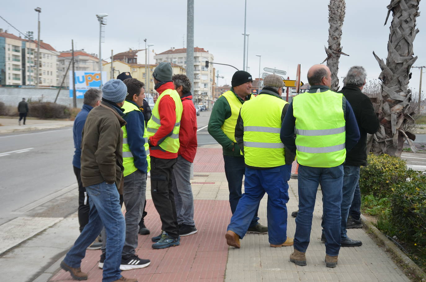 La tractorada en Calahorra de esta cuarta jornada, en imágenes