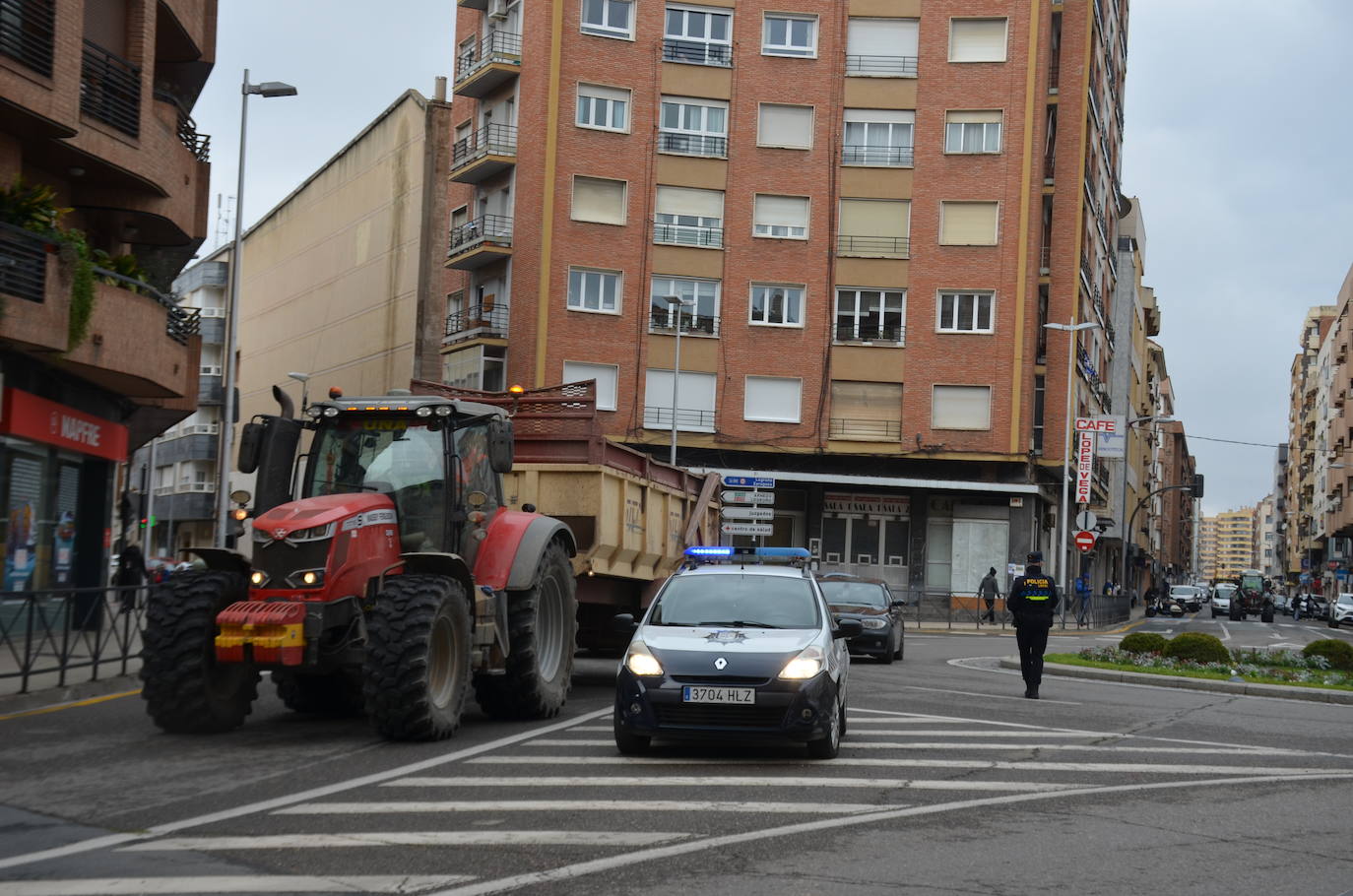 La tractorada en Calahorra de esta cuarta jornada, en imágenes