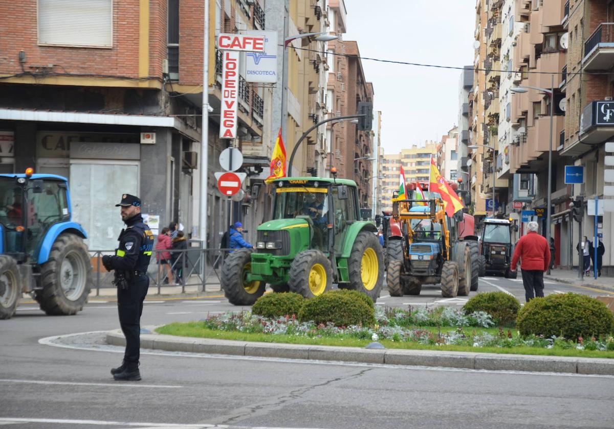 La tractorada en Calahorra de esta cuarta jornada, en imágenes