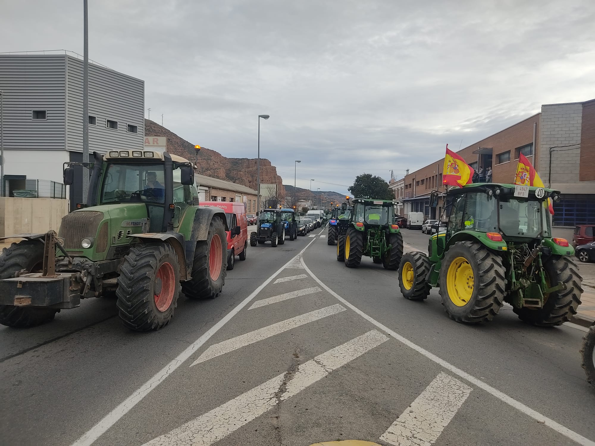 Las imágenes de la protesta agraria en La Rioja este viernes