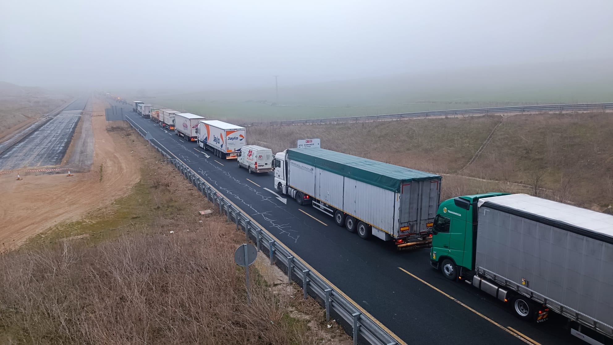 Las imágenes de la protesta agraria en La Rioja este viernes