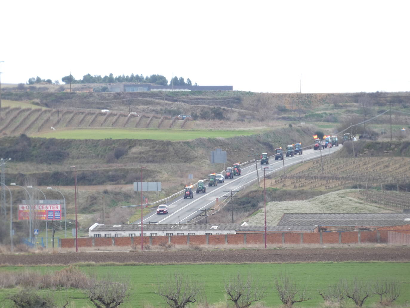 Las imágenes de la tractorada en Briones