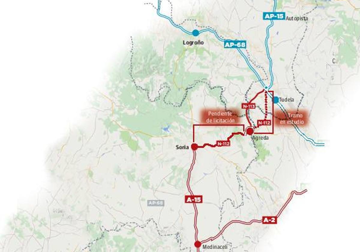 El Ministerio adjudica un tramo de la A-15 en Soria que facilita el viaje a Madrid