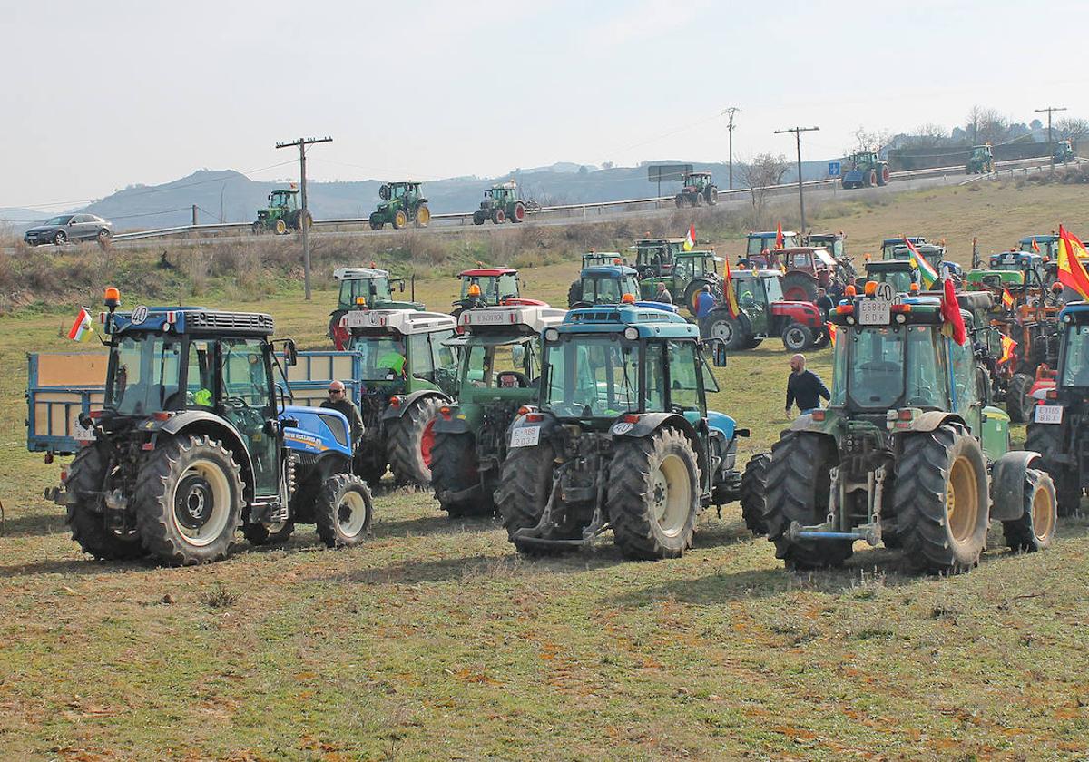 La tractorada de San Asensio, en imágenes