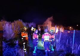 Incendio en una finca particular de Calahorra