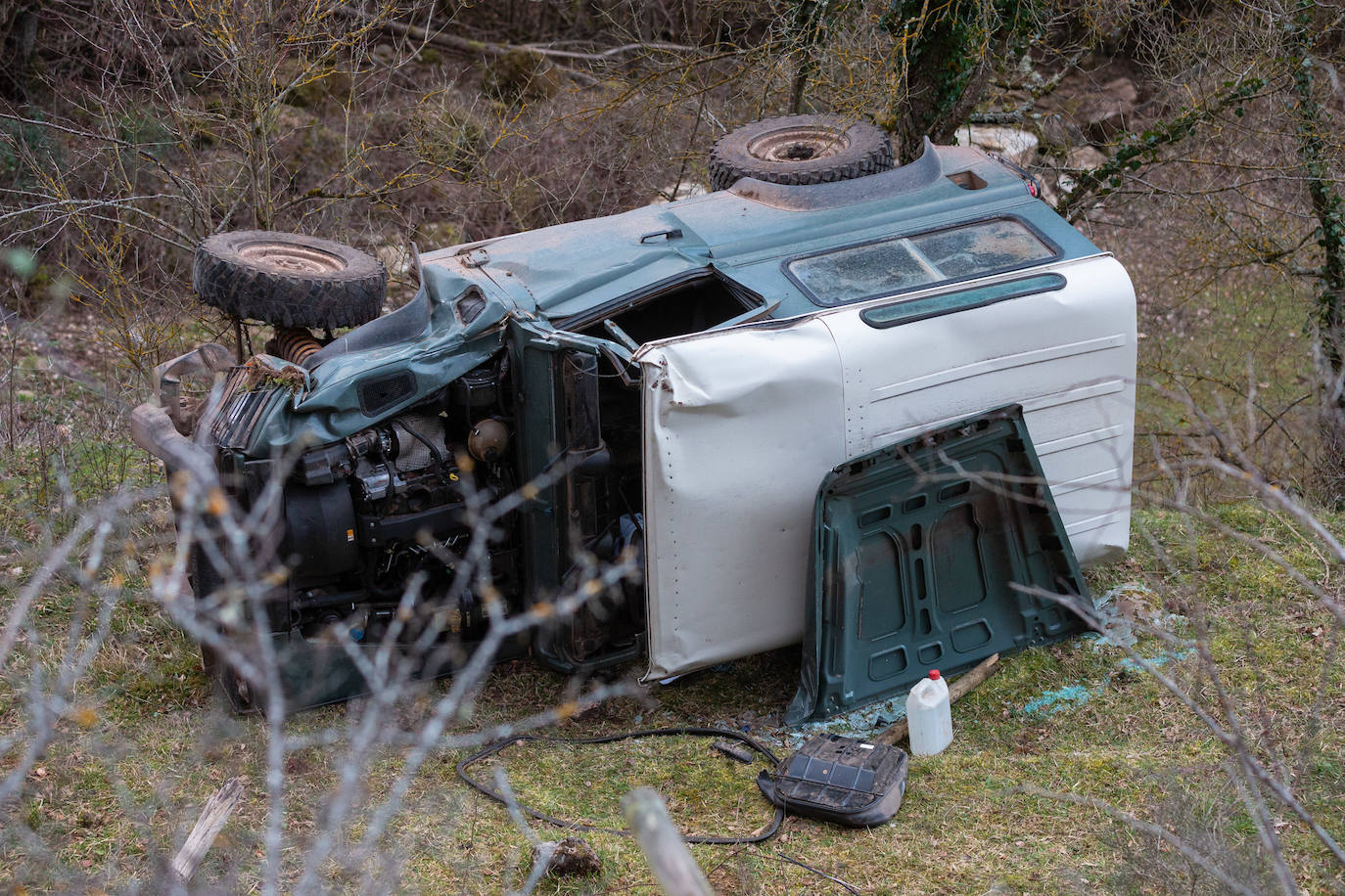 Las imágenes tras el accidente de San Millán