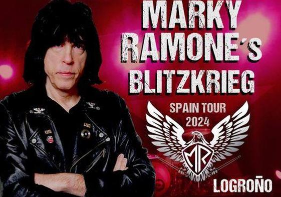 Marky Ramone actuará en Logroño el 24 de abril