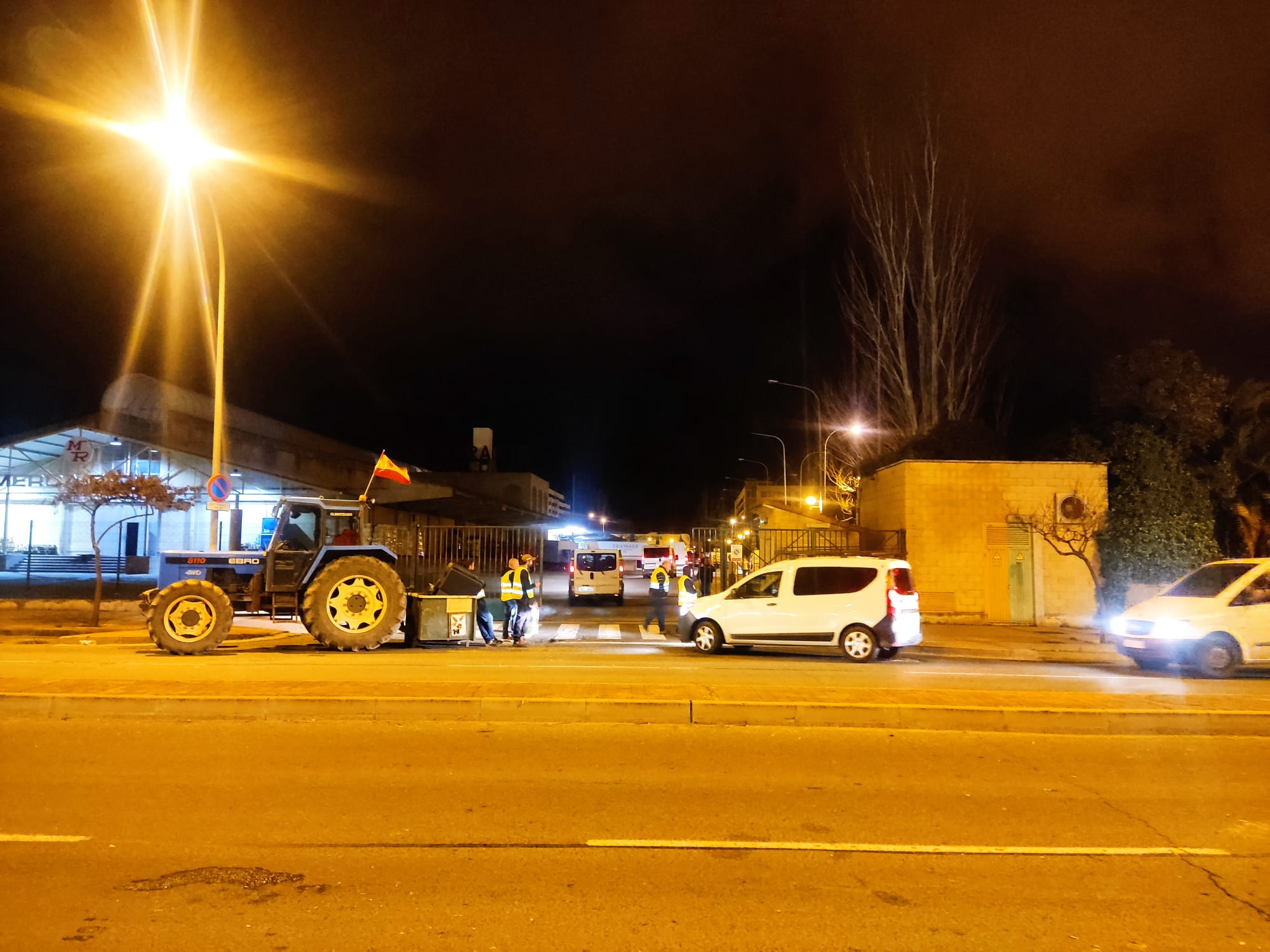 Las imágenes de la tractorada de este lunes