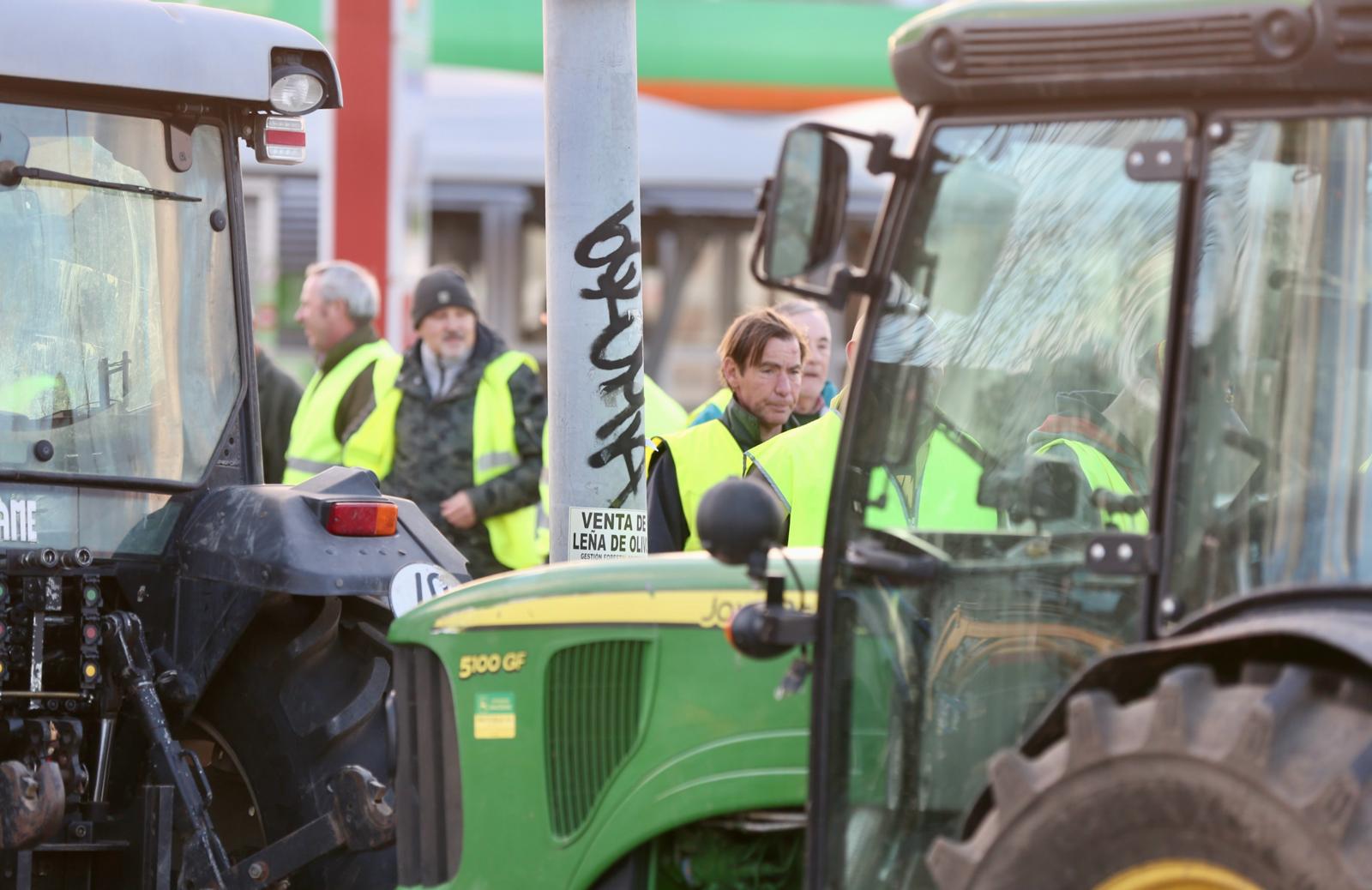 Las imágenes de la tractorada de este lunes