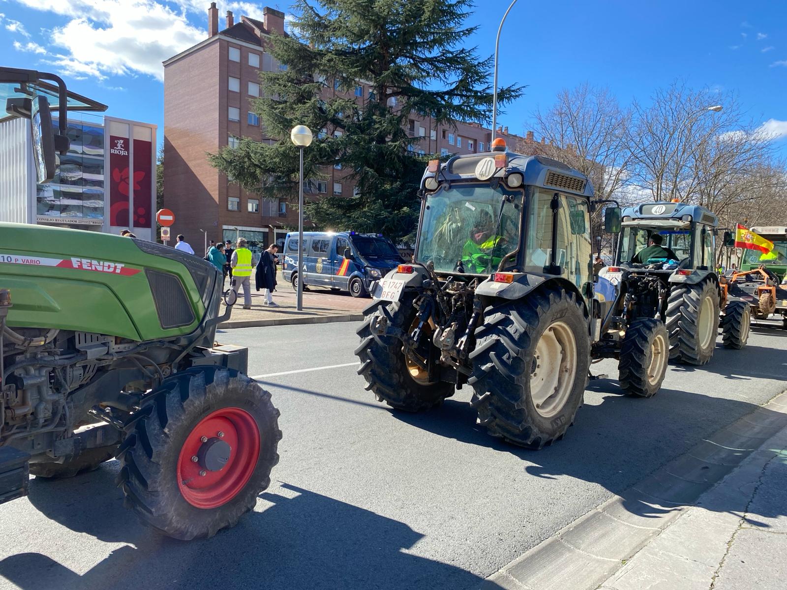 Las imágenes de la tractorada de este lunes