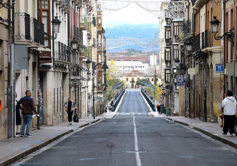 Calle Sagasta, que será remodelada.