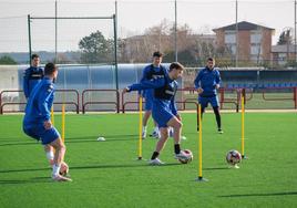 Entrenamiento de la SD Logroñés