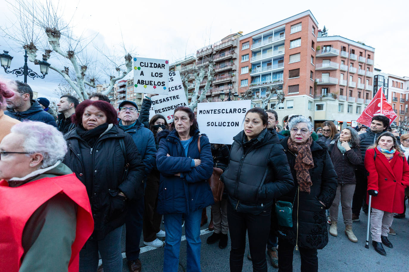 La manifestación contra la amnistía a las residencias, en imágenes