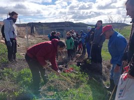 Treviana celebra  el Día del árbol  con plantaciones