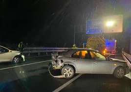 Vehículo siniestrado en el accidente.