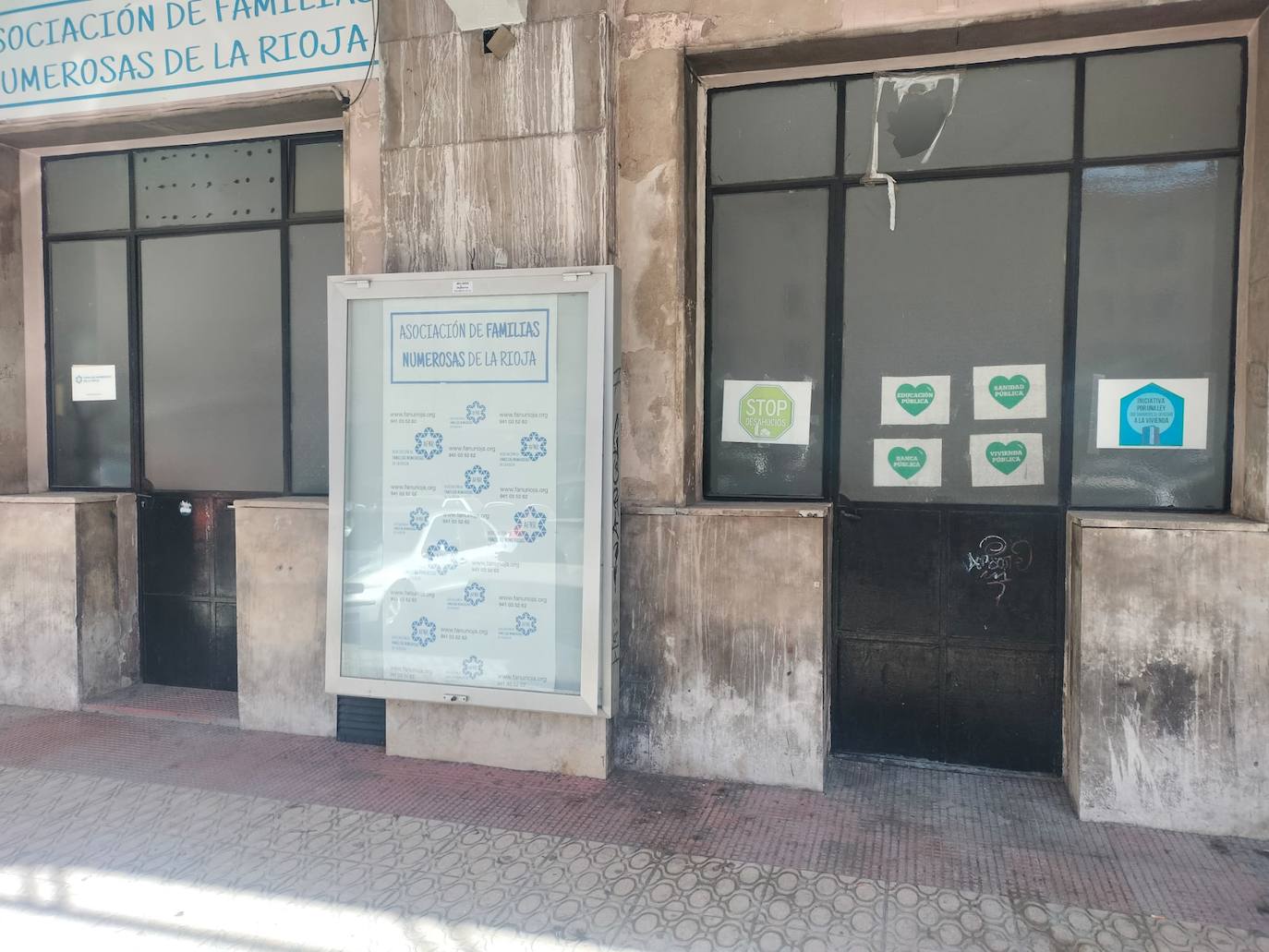 Sede de la Asociación de Familias Numerosas, en Logroño.