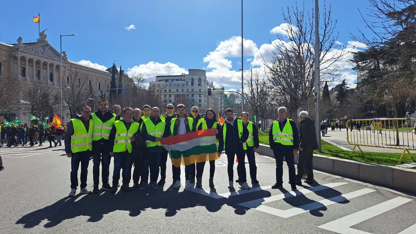 Los agricultores riojanos se manifiestan en Madrid