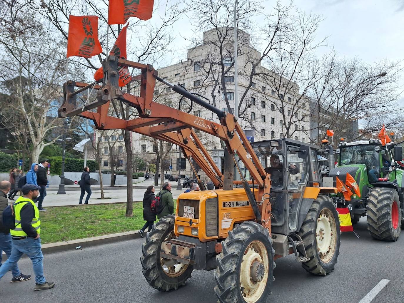 Los agricultores riojanos se manifiestan en Madrid