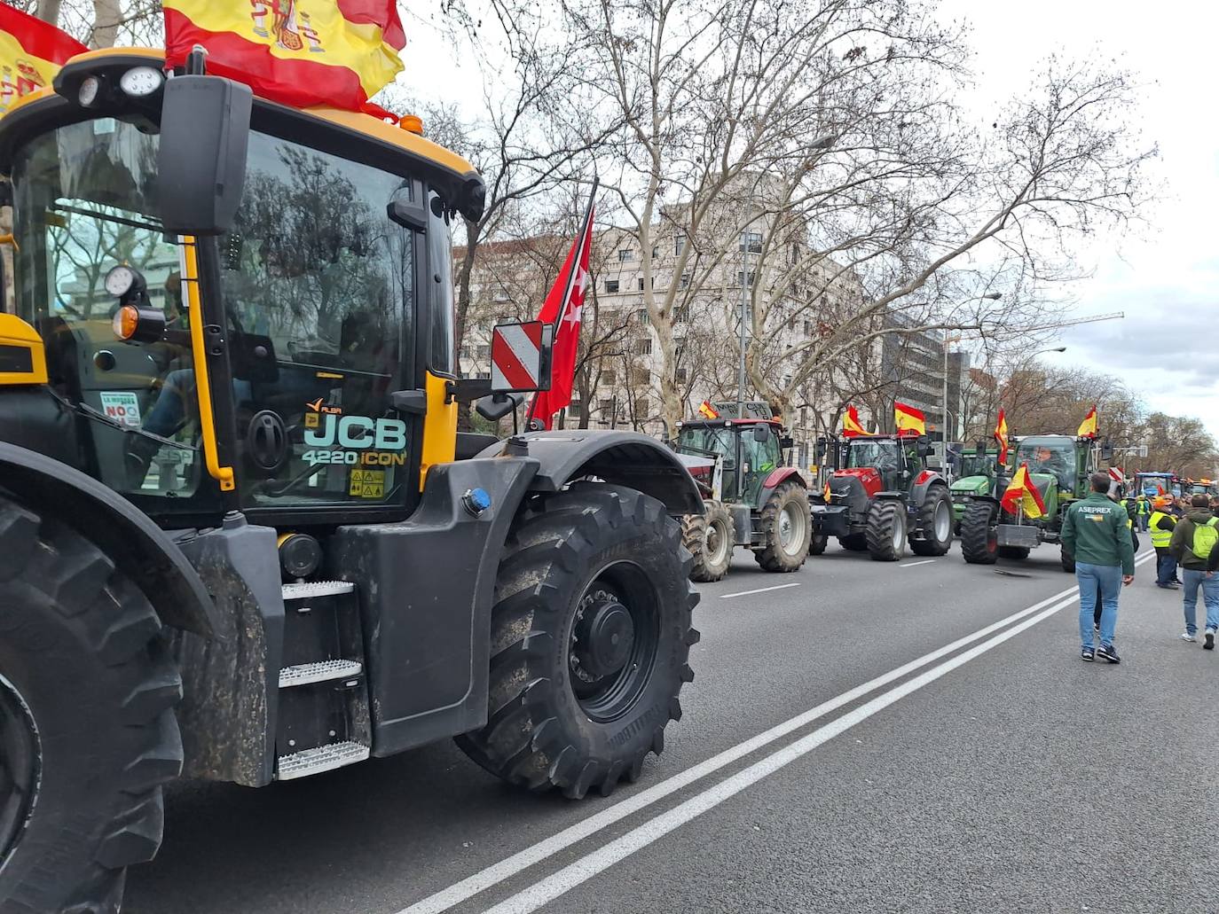 Los agricultores riojanos se manifiestan en Madrid