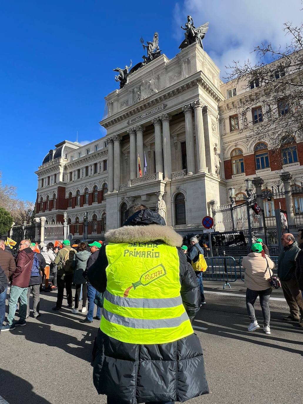 Los agricultores riojanos se manifiestan en Madrid