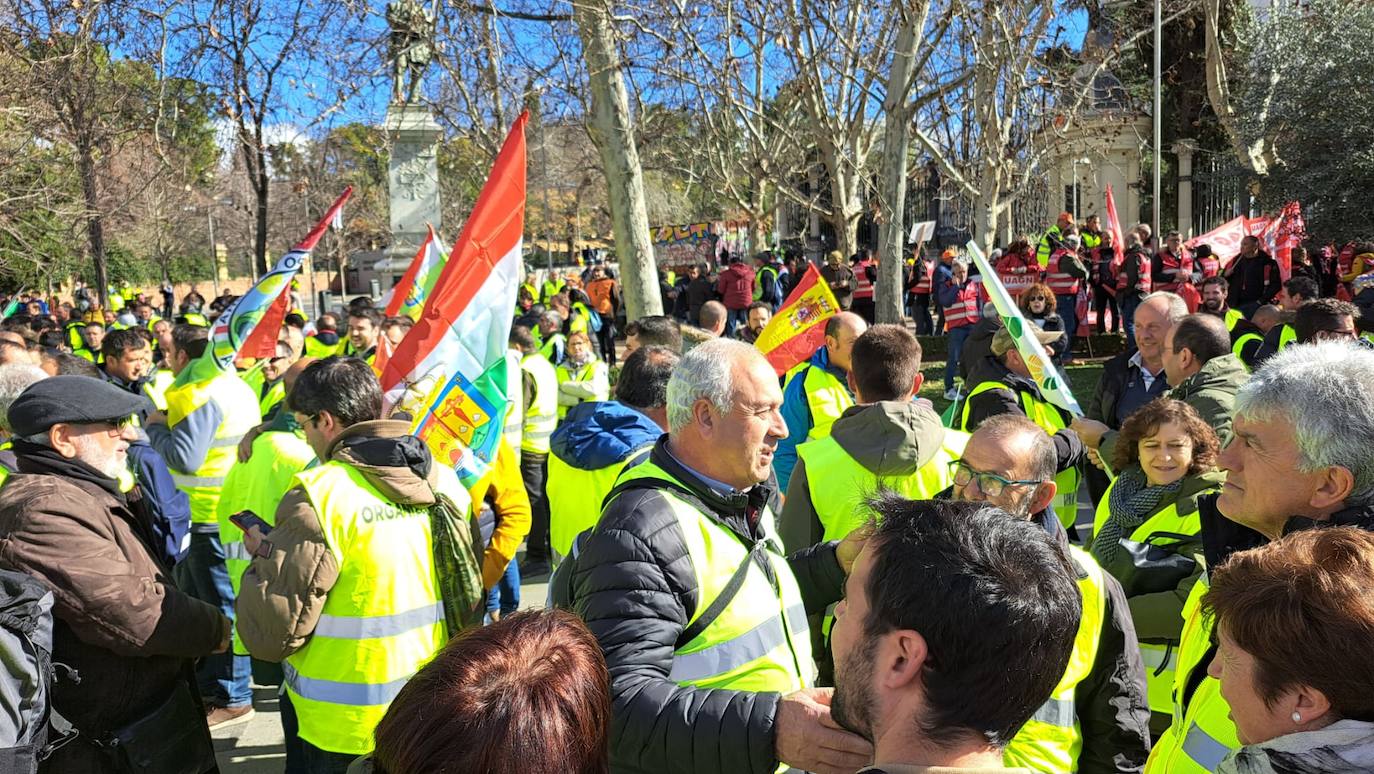 Los agricultores riojanos se manifiestan en Madrid