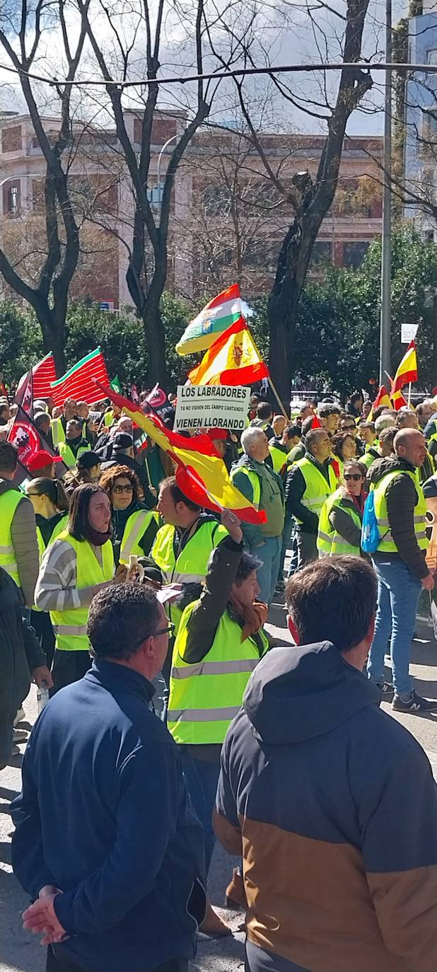 Los agricultores riojanos se manifiestan en Madrid