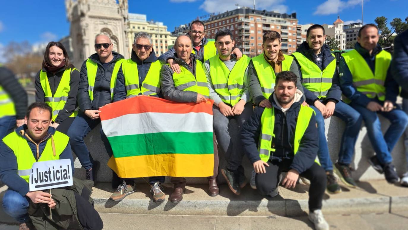 Los agricultores riojanos se manifiestan en Madrid