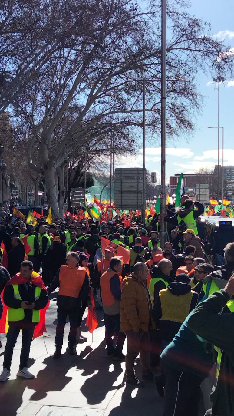 Los agricultores riojanos se manifiestan en Madrid