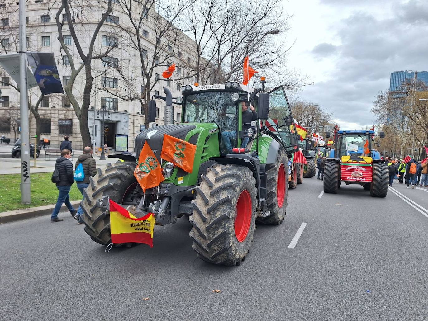 Los agricultores riojanos se manifiestan en Madrid