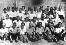 Escuelas Viejas de Haro, edificio que acogió la llamada 'prisión habilitada' en 1937 y 1938.