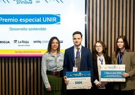 El grupo Rioja Start recibió el premio especial UNIR.