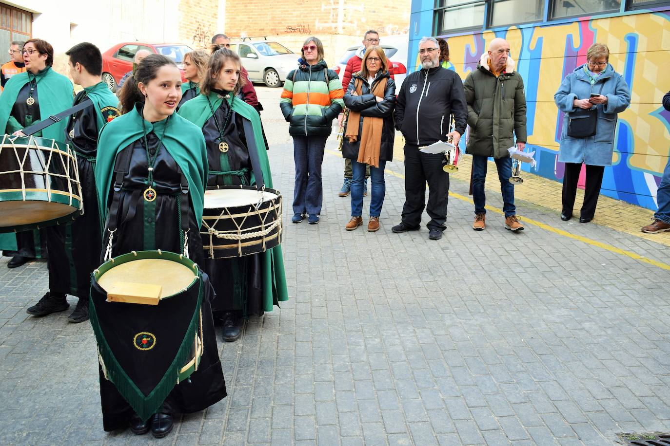 Homenaje a las bandas de las cofradías en Villamediana