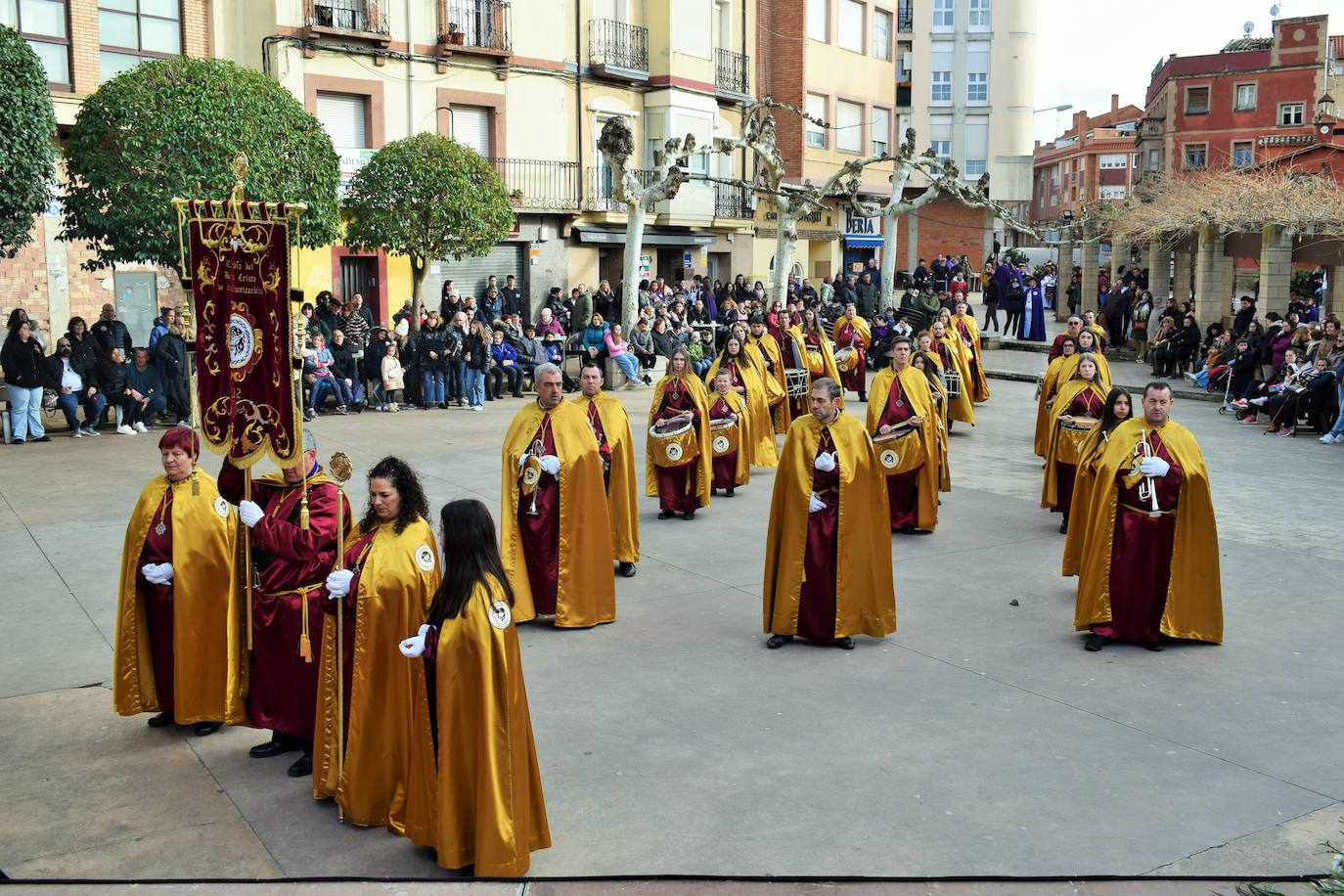 Homenaje a las bandas de las cofradías en Villamediana